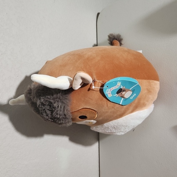 Squishmallows Shep Highland cow NWT 11 inch ish bend in tag Valentines - Picture 2 of 11
